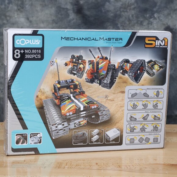 Coplus 5 in 1 STEM Remote Control Building RC stunt Racer Kit 392Pcs - Picture 2 of 7